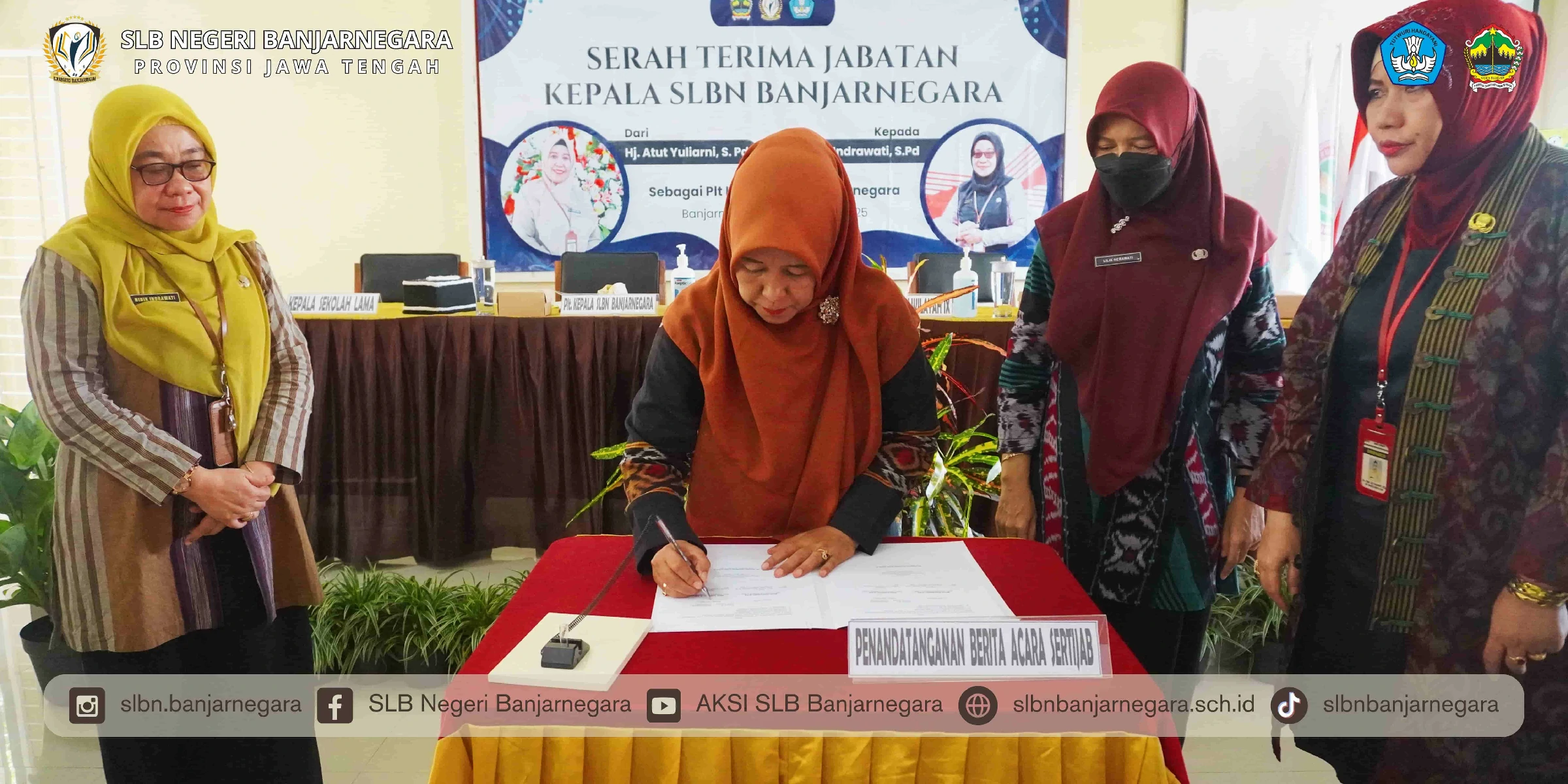 Serah Terima Jabatan Kepala SLB Negeri Banjarnegara