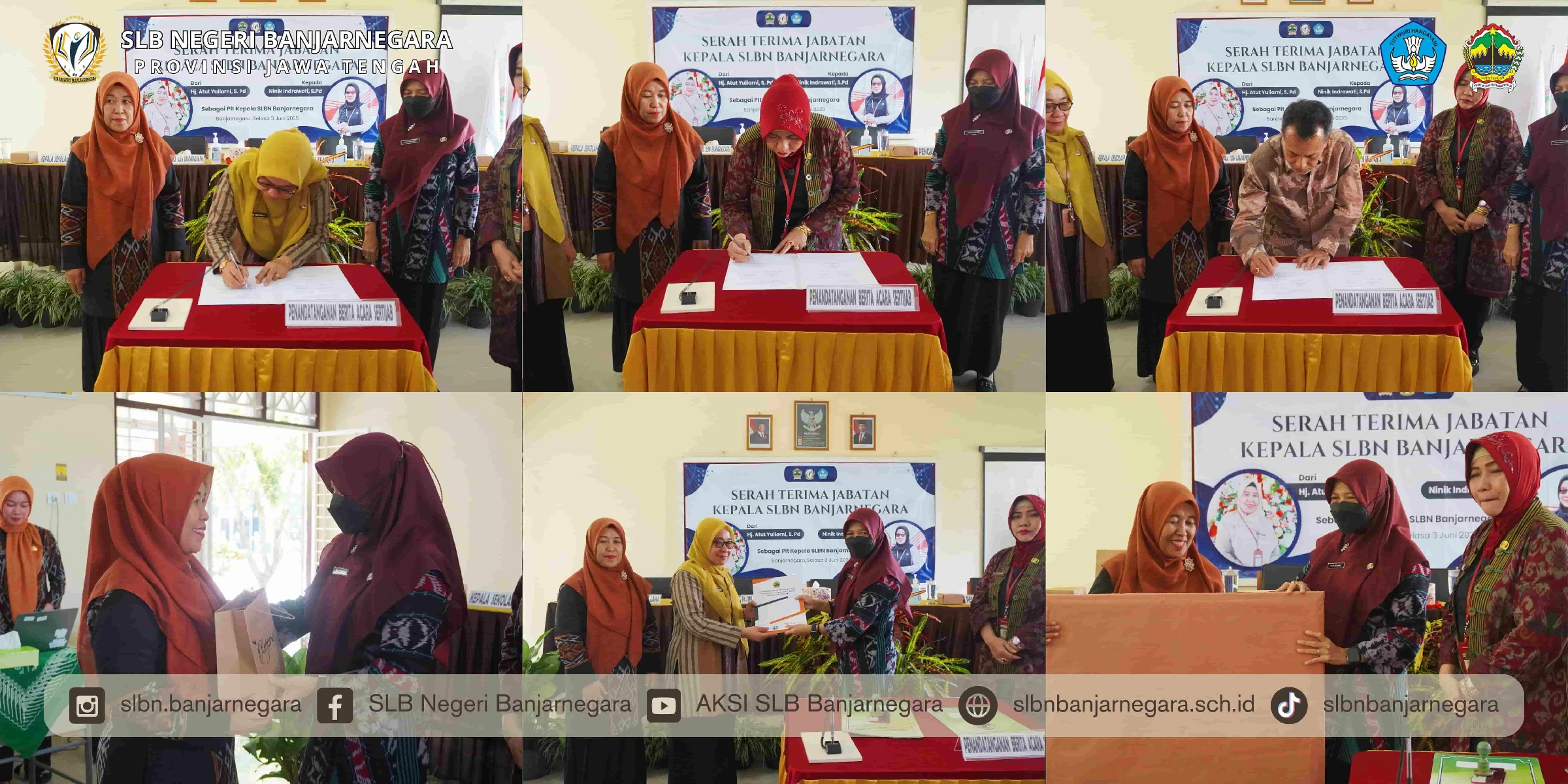 Serah Terima Jabatan Kepala SLB Negeri Banjarnegara
